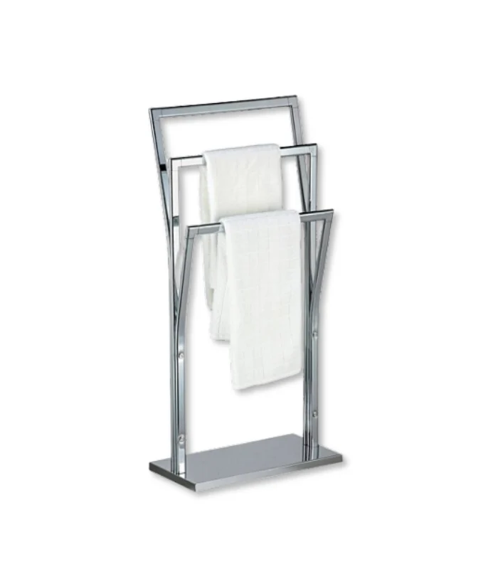 Porte serviettes en acier inoxydable chromé Pili 41 X 18,5 X 87 cm