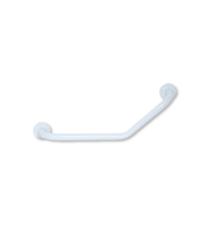 Barre D'Appui En Acier Inoxydable Coudée Blanc 54X13,5X10Cm