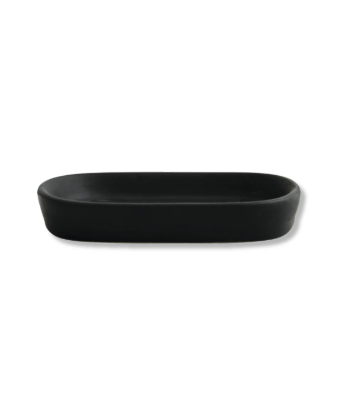 Porte Savon Céramique Maonie Noir Mat