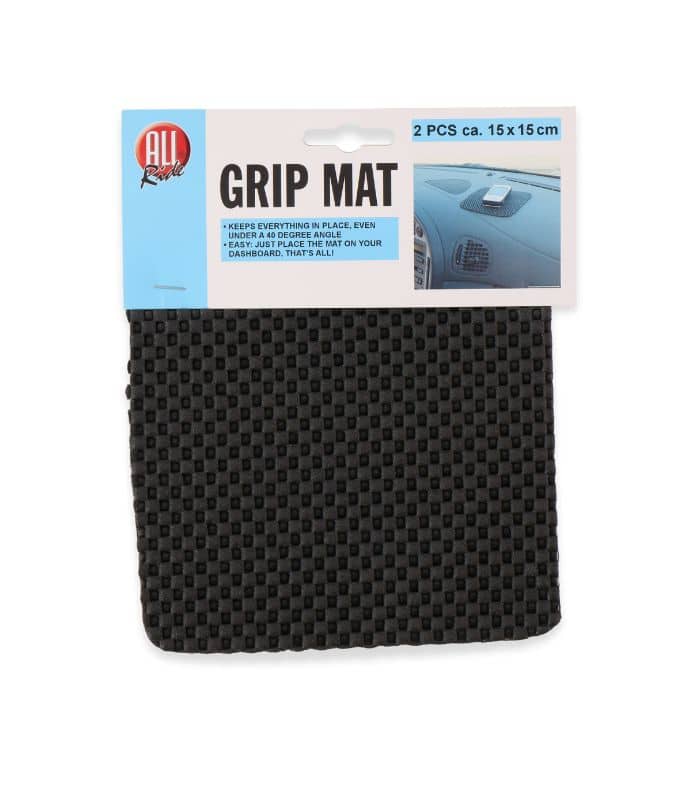 Tapis antidérapant pour tableau de bord 15x15cm 2 pièces