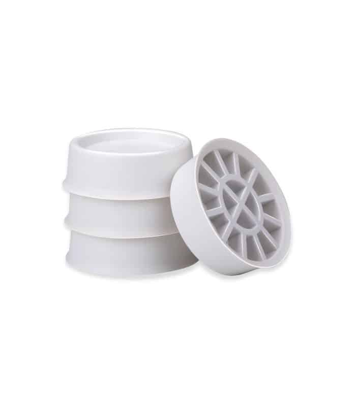 Set de 4 amortisseurs de vibrations sous machine à laver 6,5×6,5×2 cm