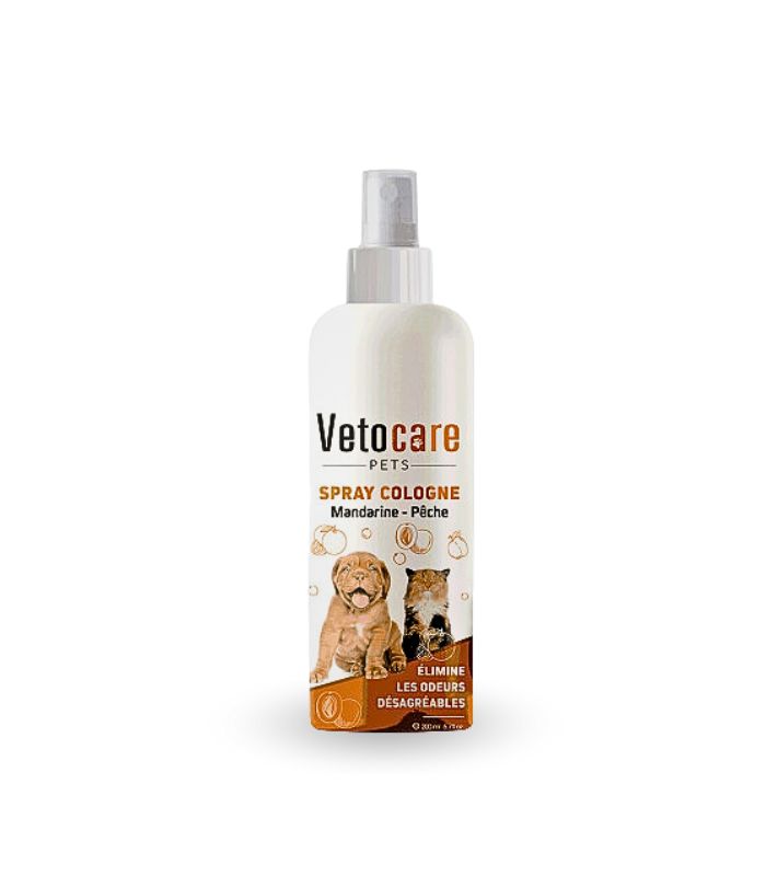 Spray cologne mandarine et peche pour chien et chat 200ml