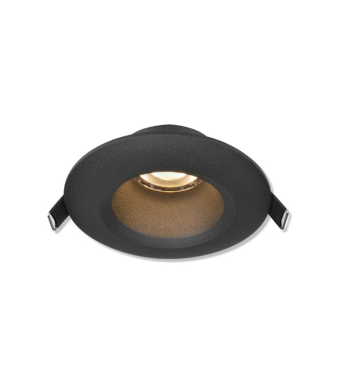 Spot rond en Aluminium encastrable 100x46mm GU10 noir