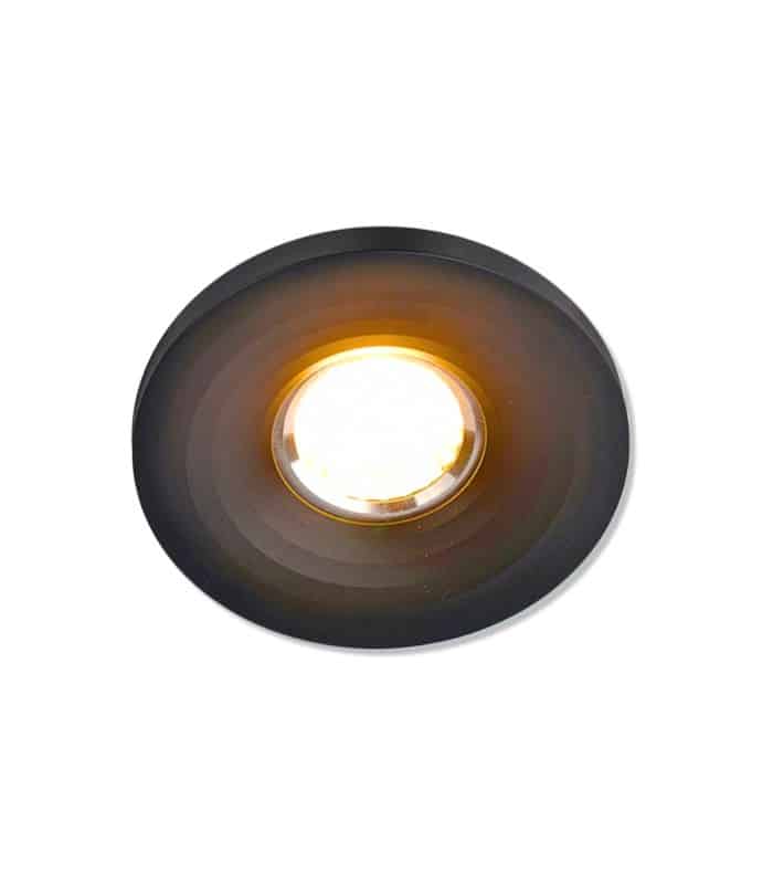 Spot rond en Aluminium encastrable 95x29mm GU10 noir