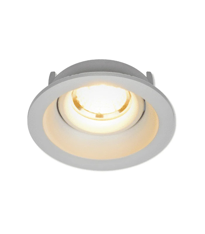 Spot rond en aluminium encastrable 94x39mm gu10 blanc