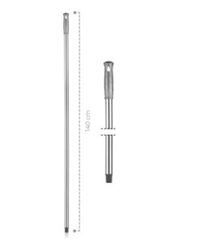 Manche de brosse en acier inoxydable 140 cm