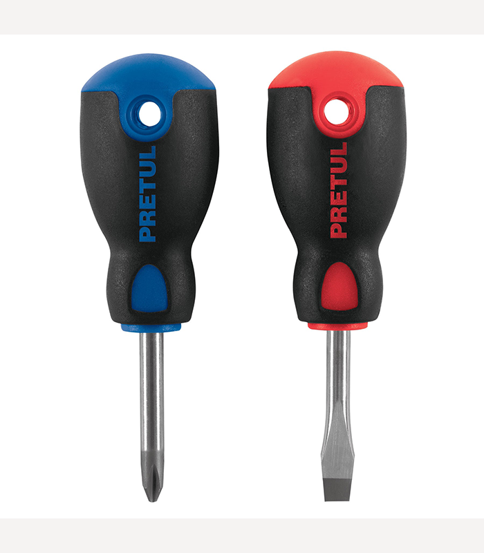 Set de 2 tournevis à manche comfort plat et PH2 40 mm
