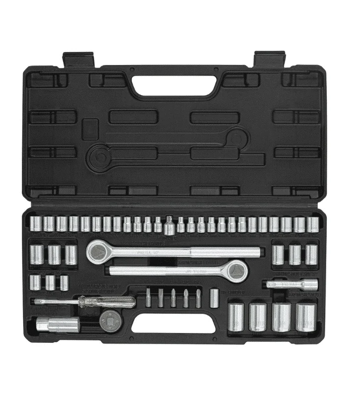 Set de douilles 51 pièces 1/4″, 3/8″ et 1/2″