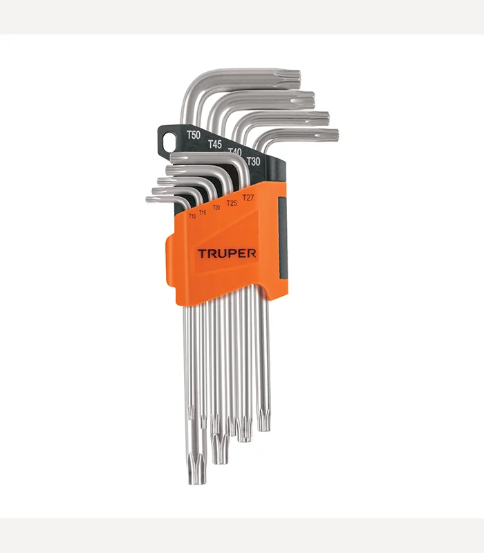Set de 9 clés torx longues T10 à T50
