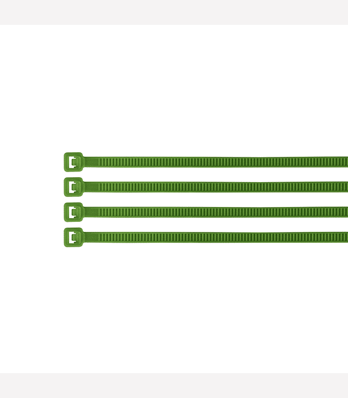 Collier de serrage 100 pièces 100×25 mm vert