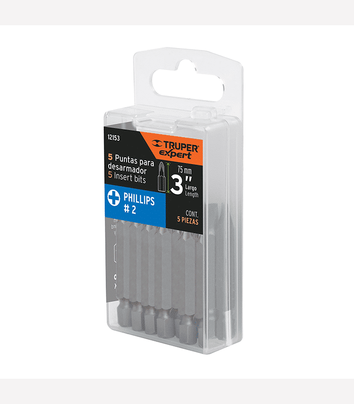 Set de 5 embouts de vissage PH2 6,5×75 mm