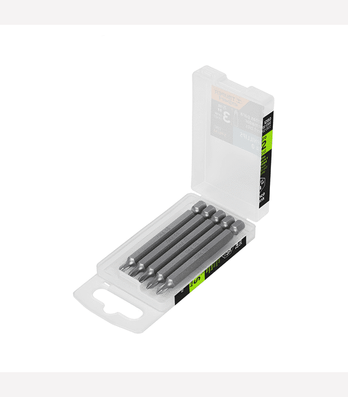 Set de 5 embouts de vissage PH0 6,5×75 mm