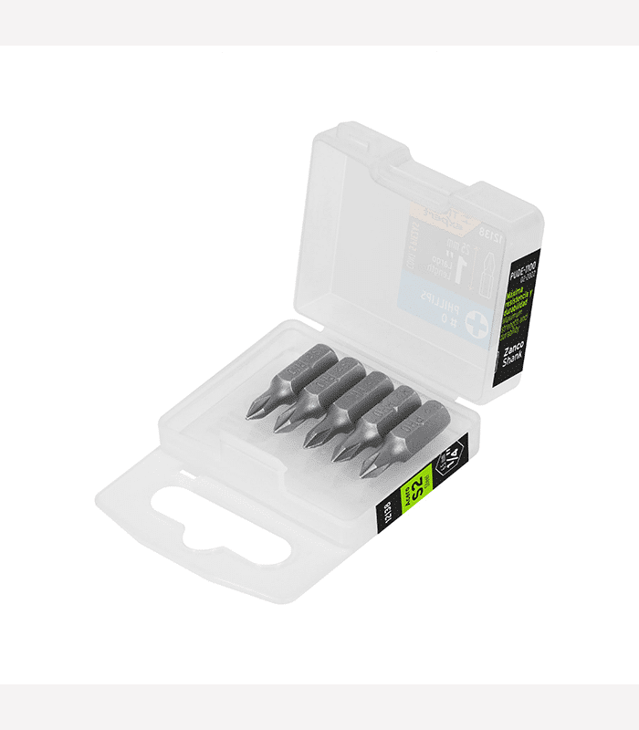 Set de 5 embouts de vissage PH0 6,5×25 mm
