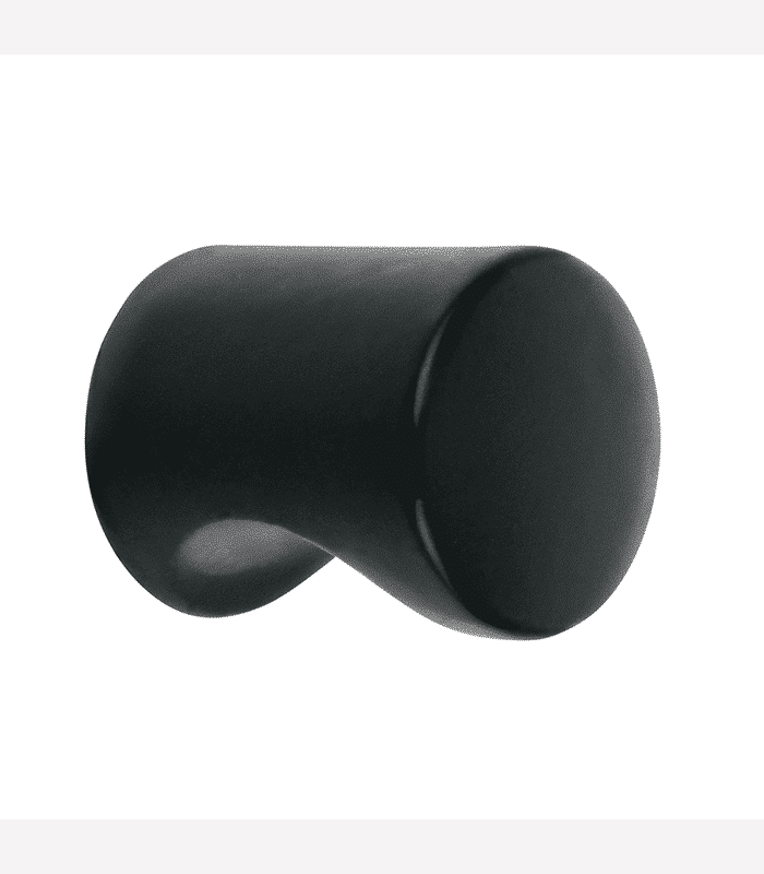 Bouton De Meuble Cylindre Noir