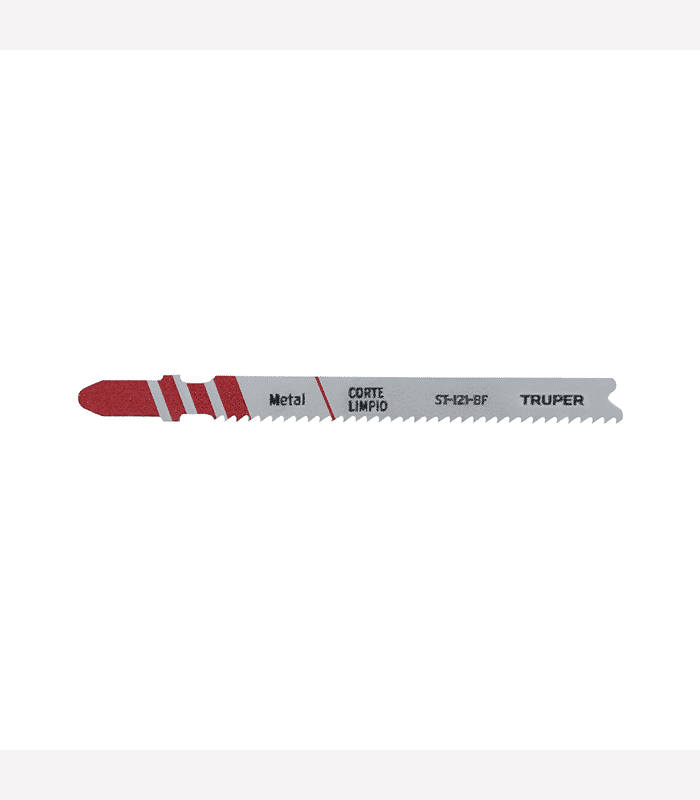 Set de 5 lames scie sauteuse 90 mm pour metal tige bim 12 DPI