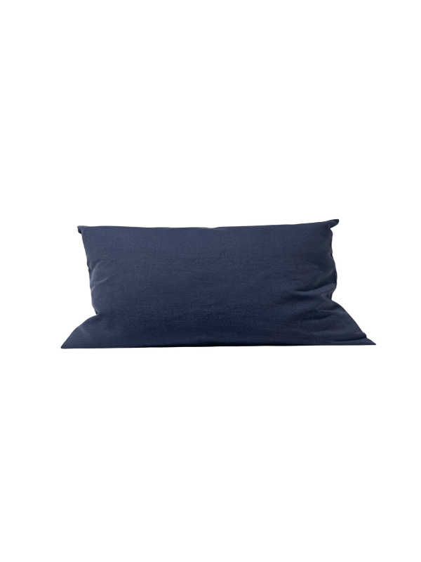 Coussin rempli de fibre bleu marine 30 x 50 cm