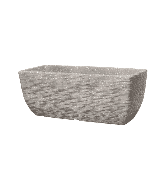 Pot Jardin 60X25X24Cm Gris Clair Calcaire
