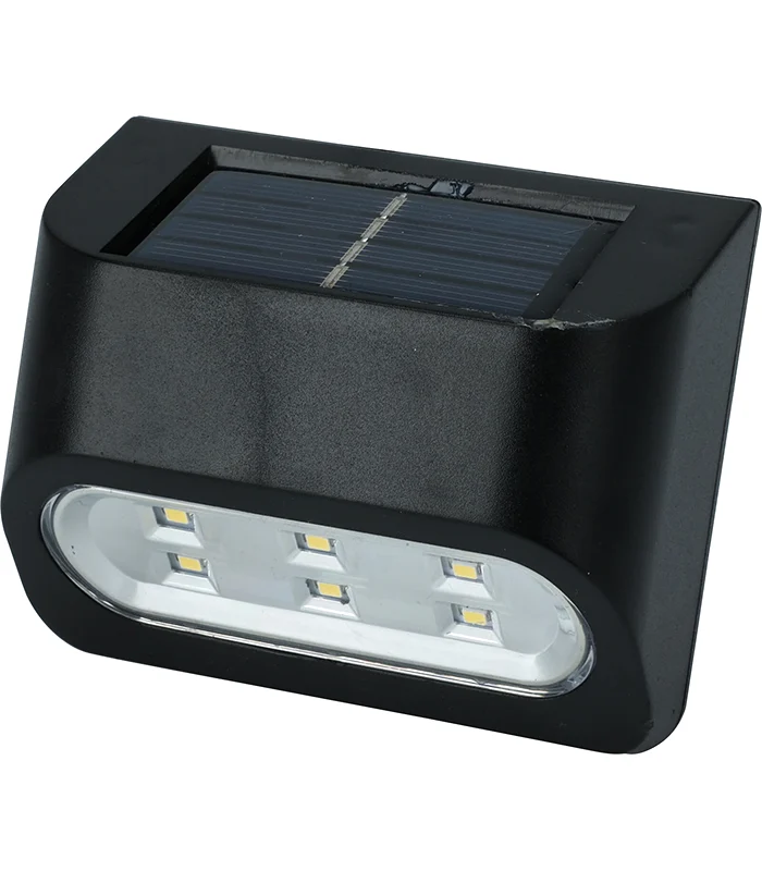 Applique murale solaire noir 19x7cm