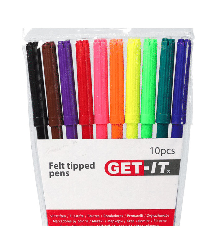 Set De 10 Feutres De Couleurs