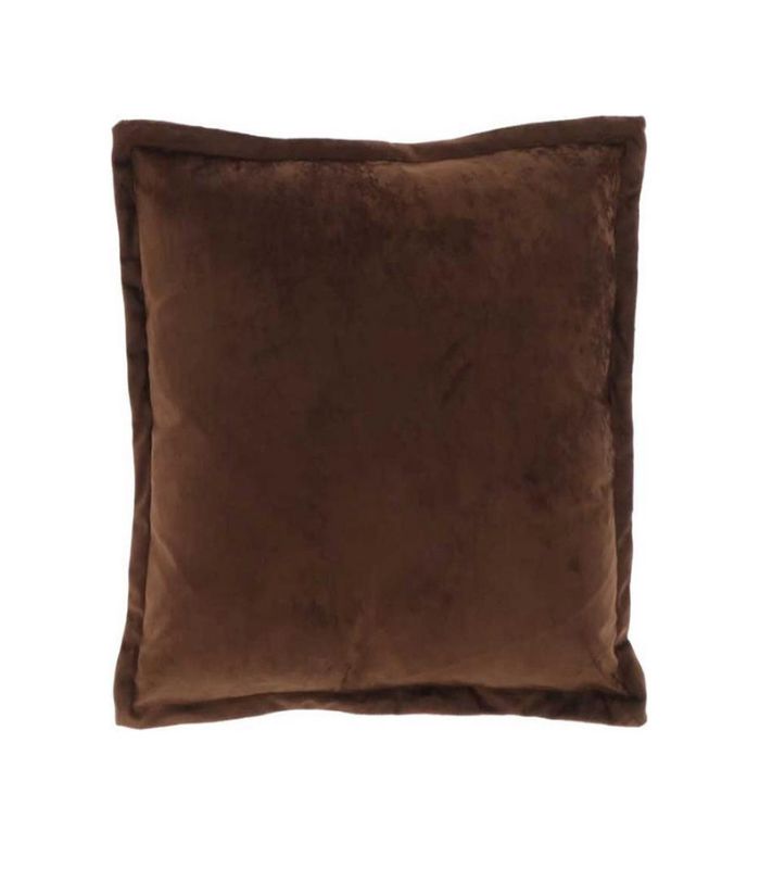Coussin tatum brun 45 x 45 cm