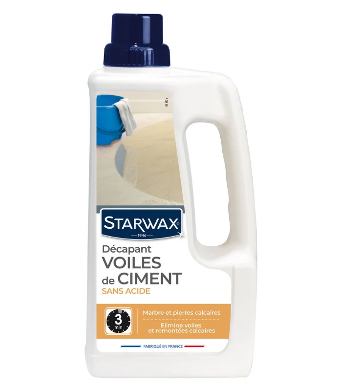 Décapant voiles de ciment marbre et pierres naturelles Starwax 1L