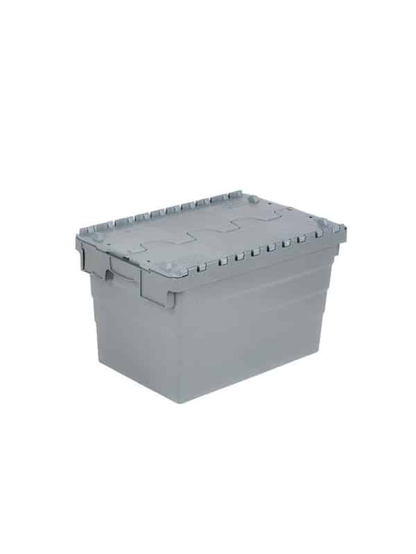 Boîte En Plastique Fermée 40 X 60 X 35Cm Grise
