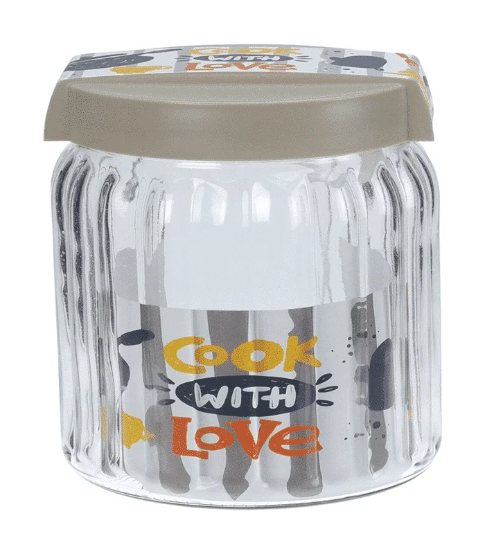 Bocal de conservation en verre avec couvercle 1400ml