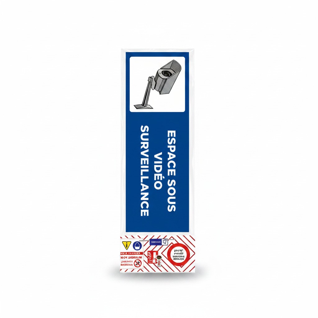 Espace Sous Video Surveillance 21X7,5 Cm