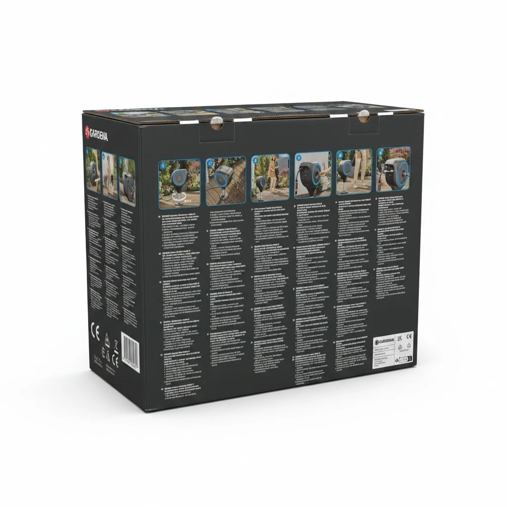Dévidoir Gardena Automatique Pr Terrasse Rollup20M