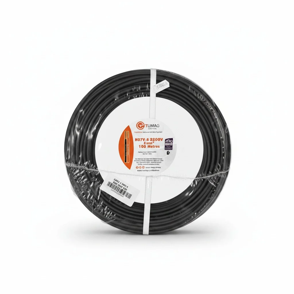 Cable U 500v 6 Mm² Noir 100m Tumag