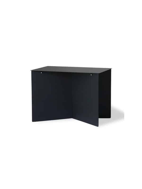 Table d’appoint rectangulaire noire 55 cm