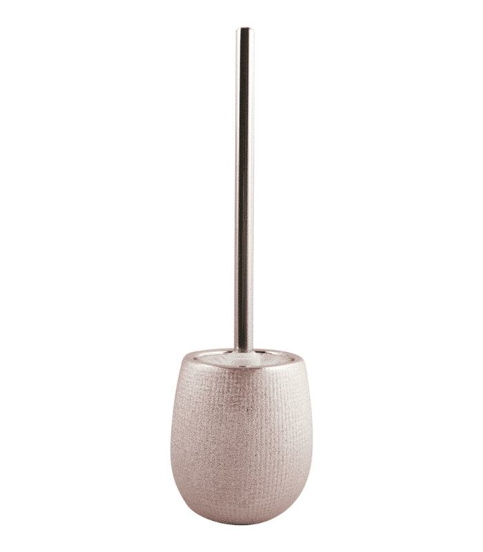 Brosse wc et socle céramique SHANGAI Rose argent