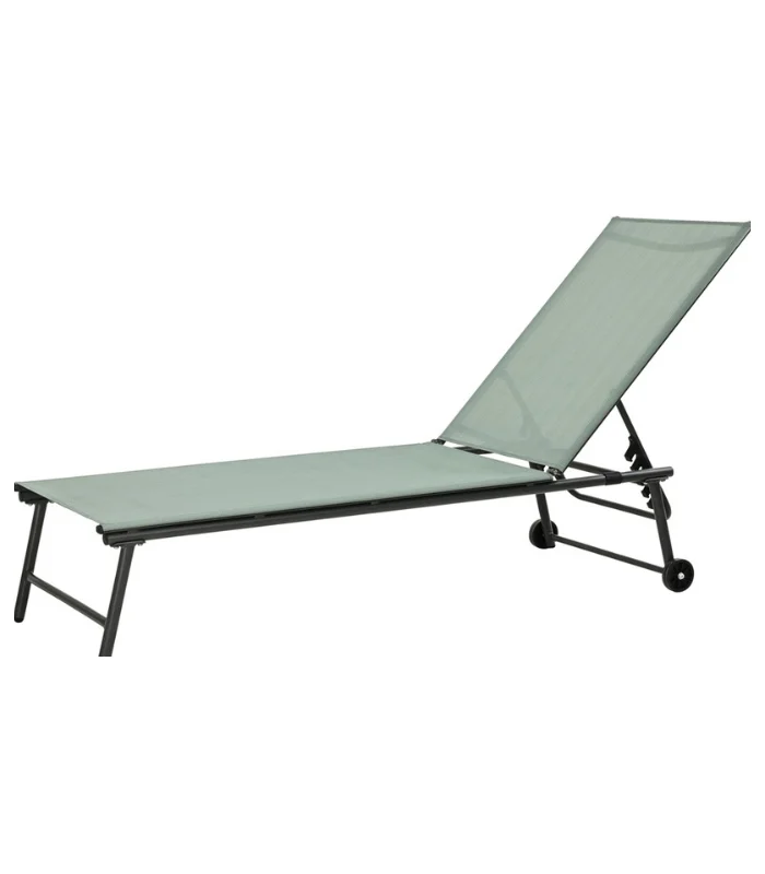 Chaise Longue 185 X 57 X 31 Cm Vert