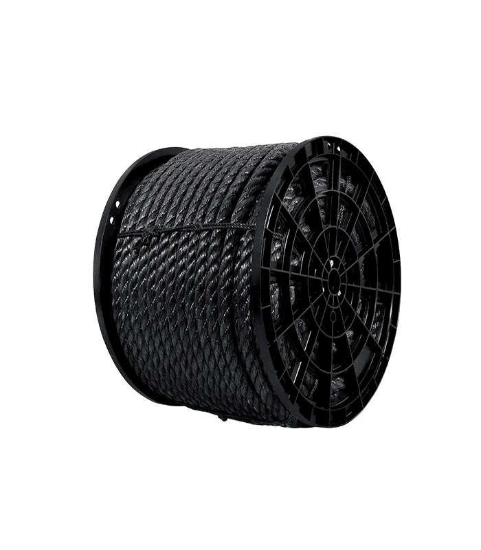 Corde En Polypropylène Noir 25 Mm Bobine De 30 Kg