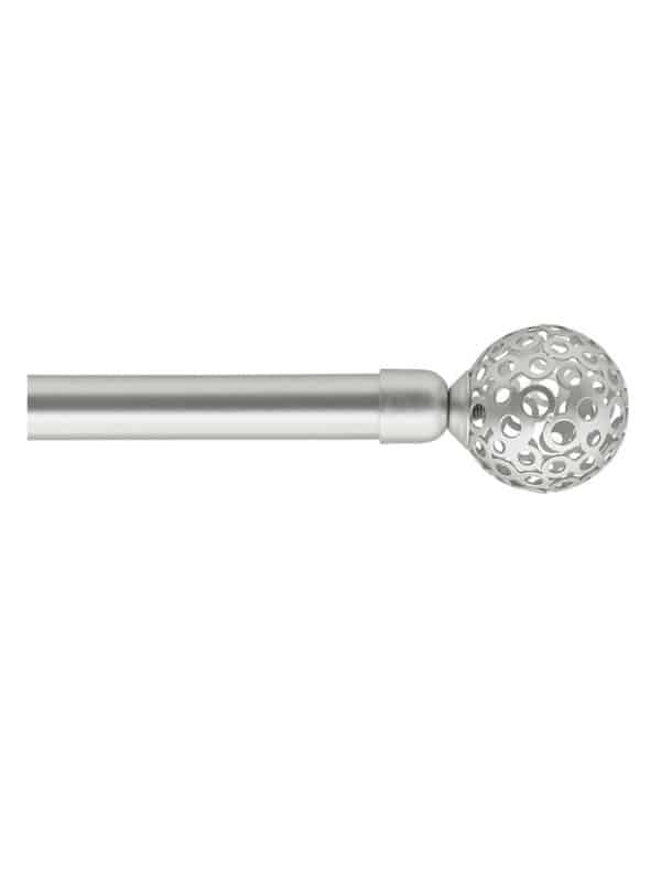 Kit 120‑210 cm ø19 embout voltaire gris argenté