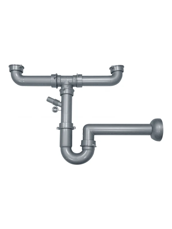 Siphon évier 2 bacs