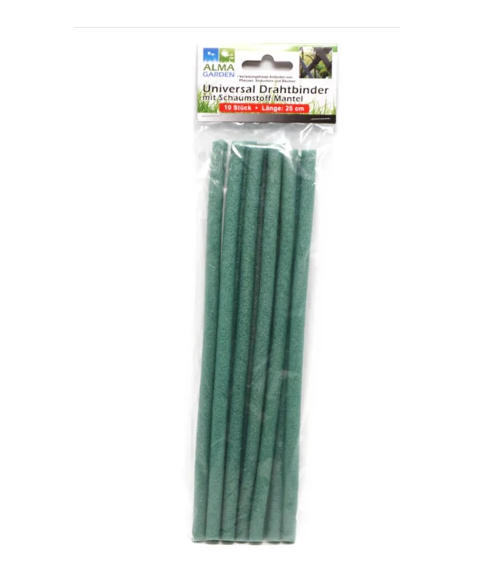 Set De 10 Attaches Végétales En Mousse Verte 25Cm