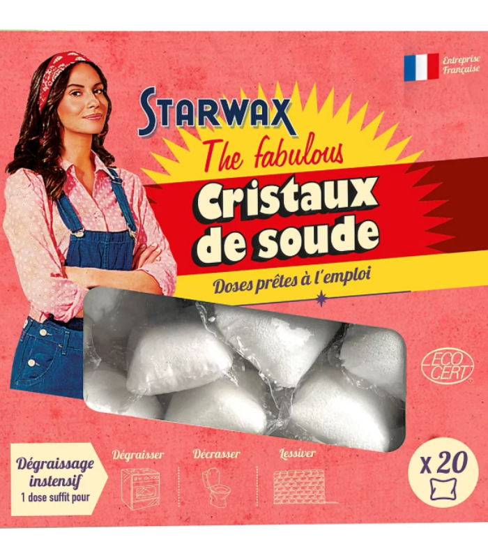 Cristaux de soude doses 20 x 20g Starwax Fabulous dégraissage instensif