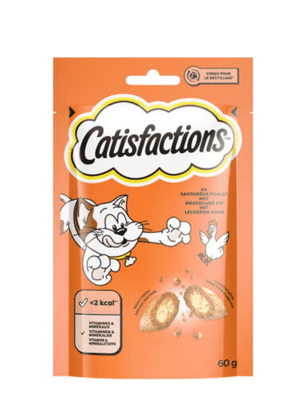 Friandises au poulet pour chat et chaton 60 g