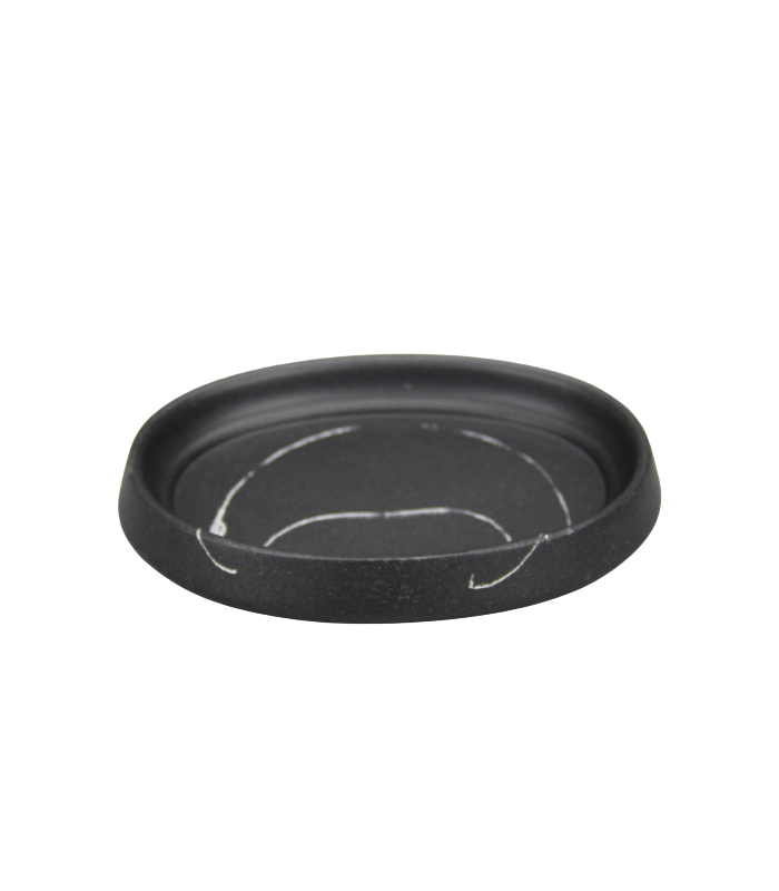 Porte-Savon En Polyrésine Effet Marbre Noire Lusso