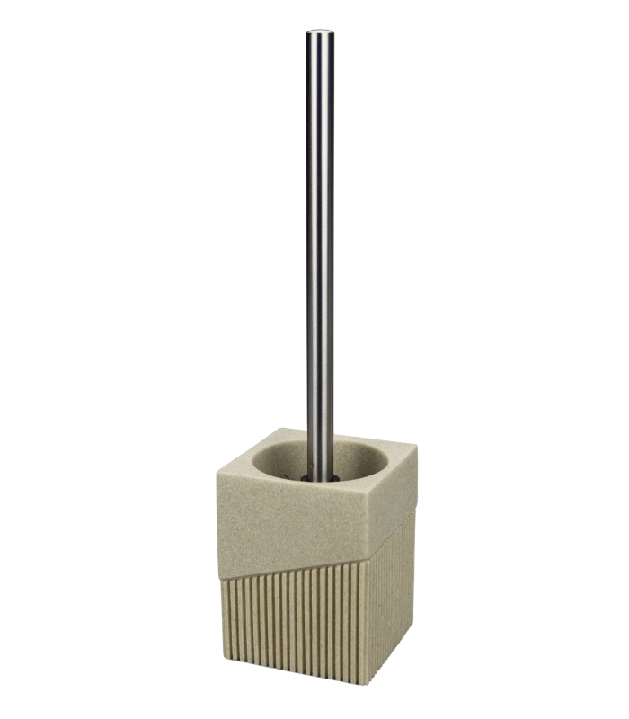 Brosse Wc Avec Support En Polyrésine Effet Pierre Naturelle Lusso
