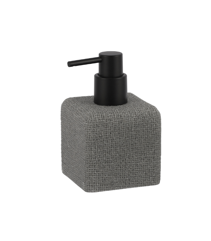 Distributeur De Savon En Polyresine Gris 290Ml Lusso