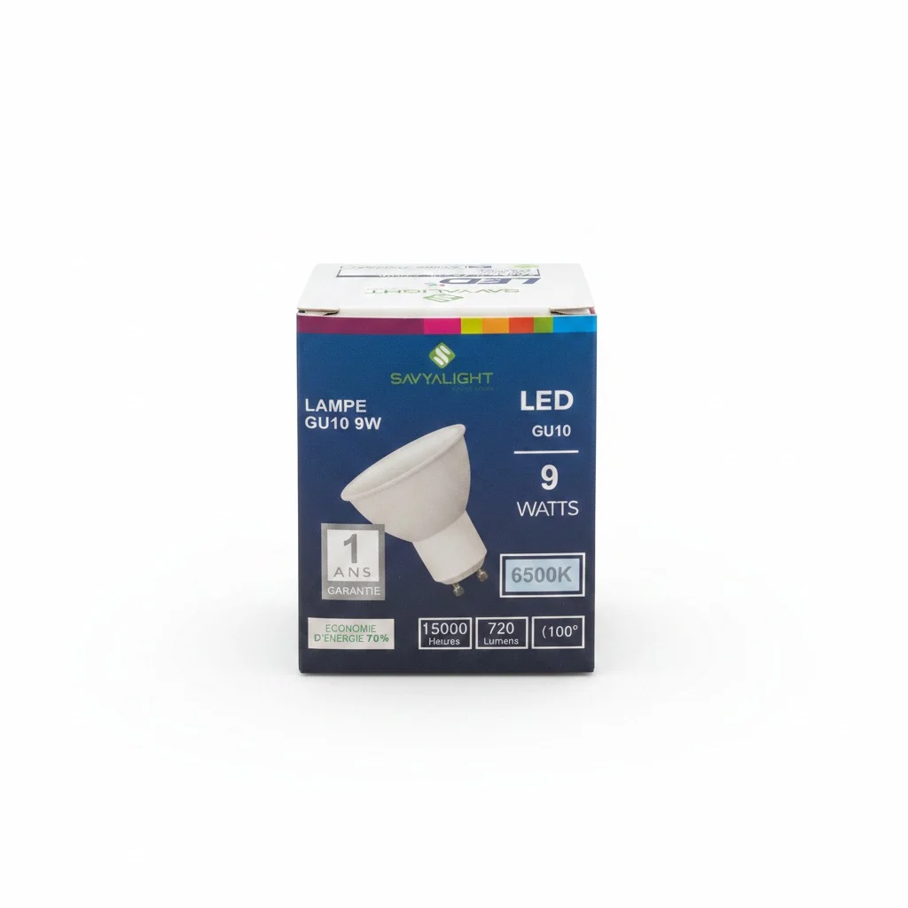 Lampe.led Gu10 9w 720lm 6500k Savyal
