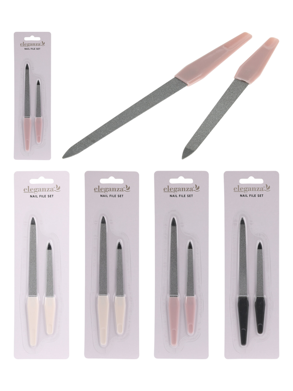 Limes à ongles 2pièces 4 coloris