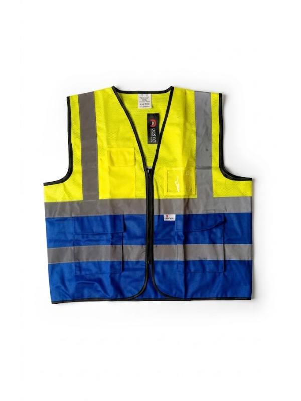 Gilet 3M jaune/bleu nuit