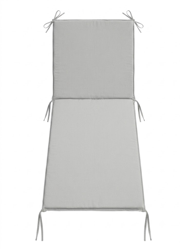 Coussin bain de soleil 190 x 60 cm gris
