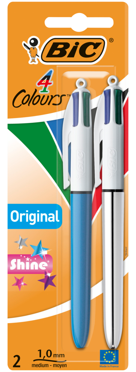 2 Stylos-Bille 4 Couleurs