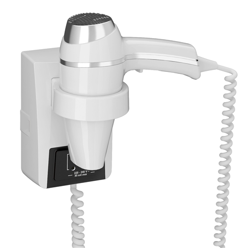 Seche cheveux JVD clipper II blanc prise rasoir mono