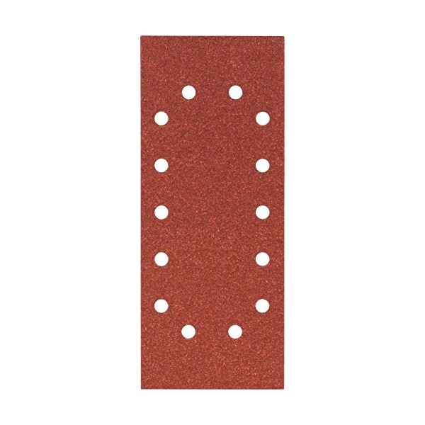 Feuilles abrasives BOSCH pour ponceuses vibrantes 10 Feuilles 115 x 280 mm 14 trous Grain 80