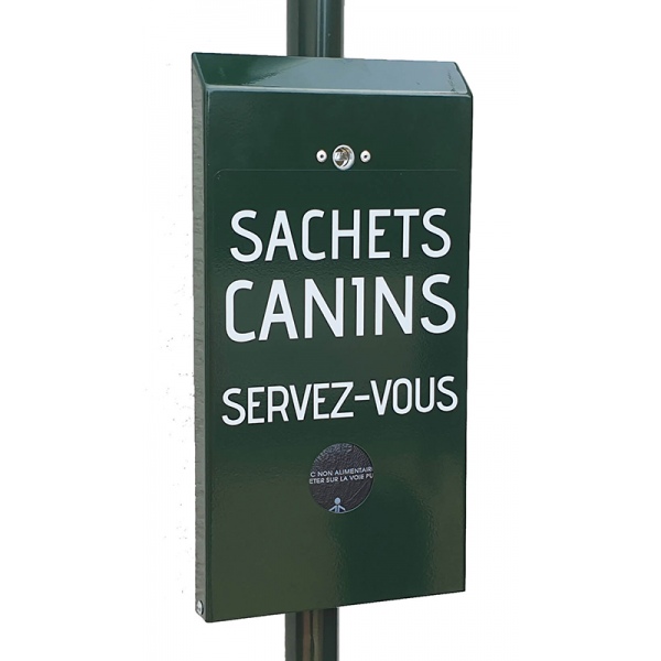 Distributeur de sacs canins en liasse